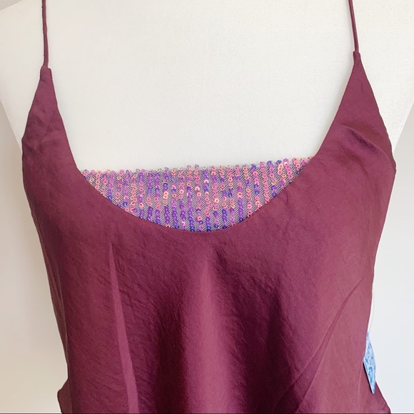 Free People Turn It On Cami In Vetiver Bloom Sz M - Picture 4 of 14